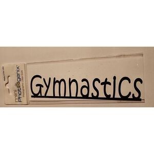 Scrapbooking‎ Die Cut Gymnastics Black